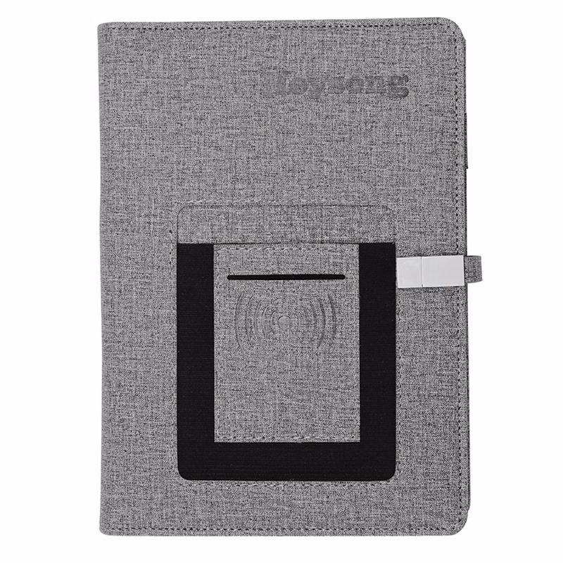 Diary Notebook with Flash Drive and Power Bank