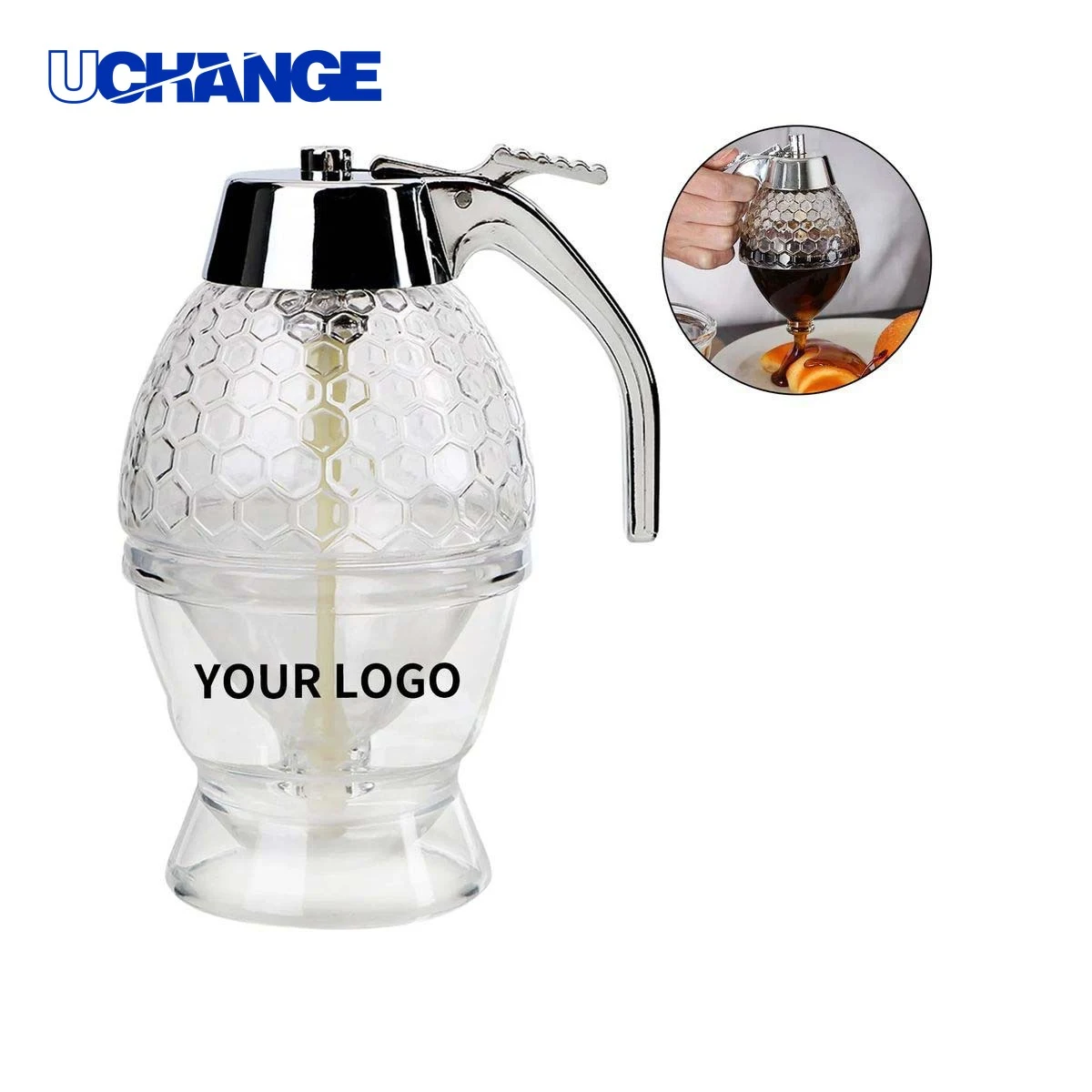 Durable Honey Syrup Dispenser Container with Handle 1