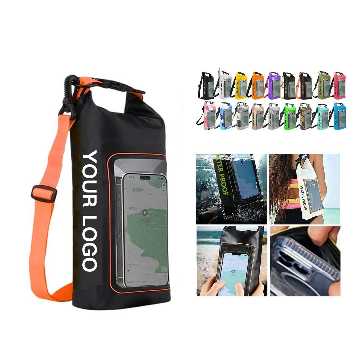 PVC Crossbody Bag with Waterproof Phone Window 1