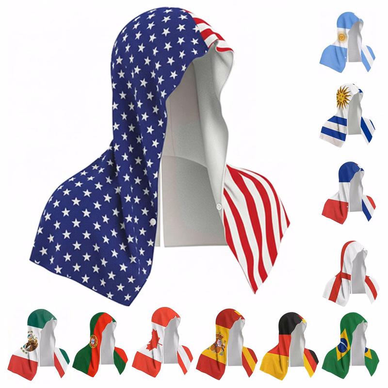 Sports Hooded Cooling Towel World Cup