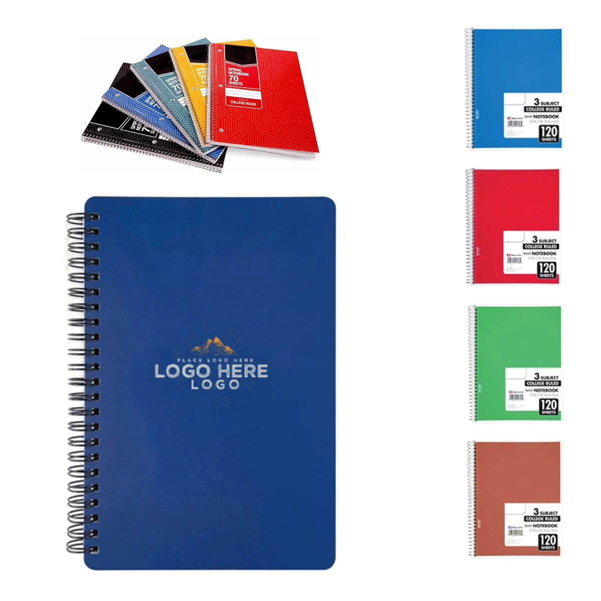 MOQ 50 Personalized 10x6 Spiral Notebook with Custom Cover 1