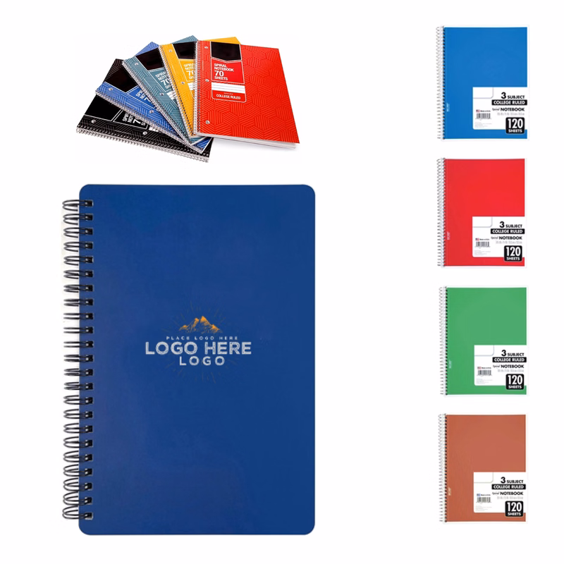 MOQ 50 Personalized 10x6 Spiral Notebook with Custom Cover