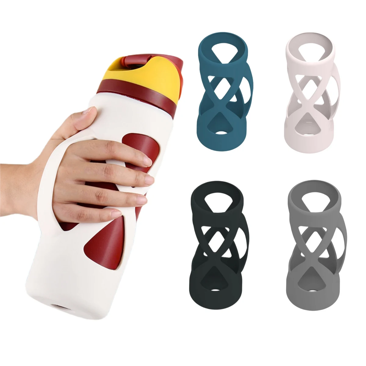 Sports Water Bottle Non-slip Silicone Protective Sleeve 1