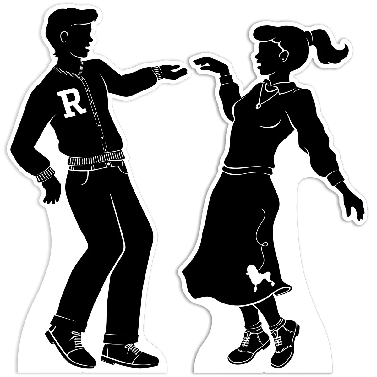 50's Dancing Silhouette Stand-Ups 1