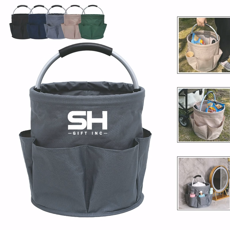 Portable Collapsible Picnic Basket with Storage Pockets