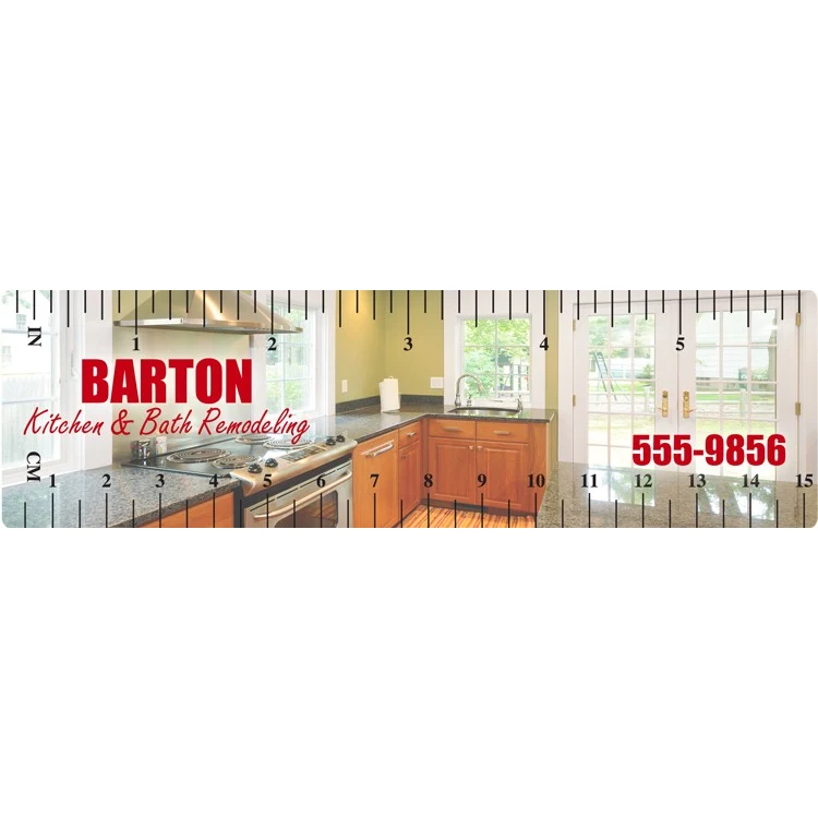 6" Plastic Ruler (Full Color) 1