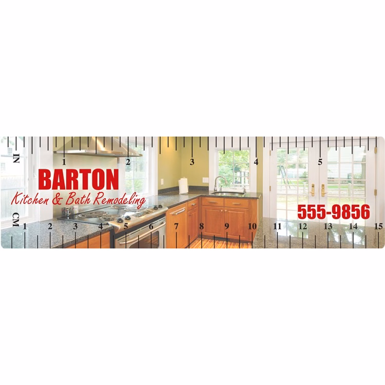 6" Plastic Ruler (Full Color)