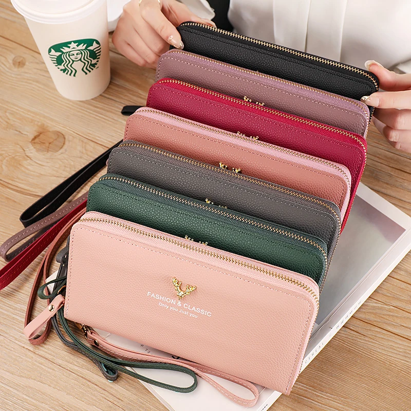 PU Leather Clutch Bag with Zipper 1