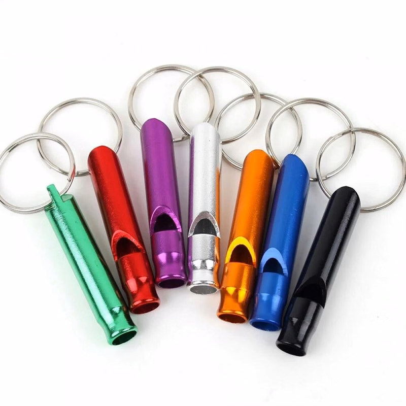 Mini Aluminum Alloy Whistle Keyring