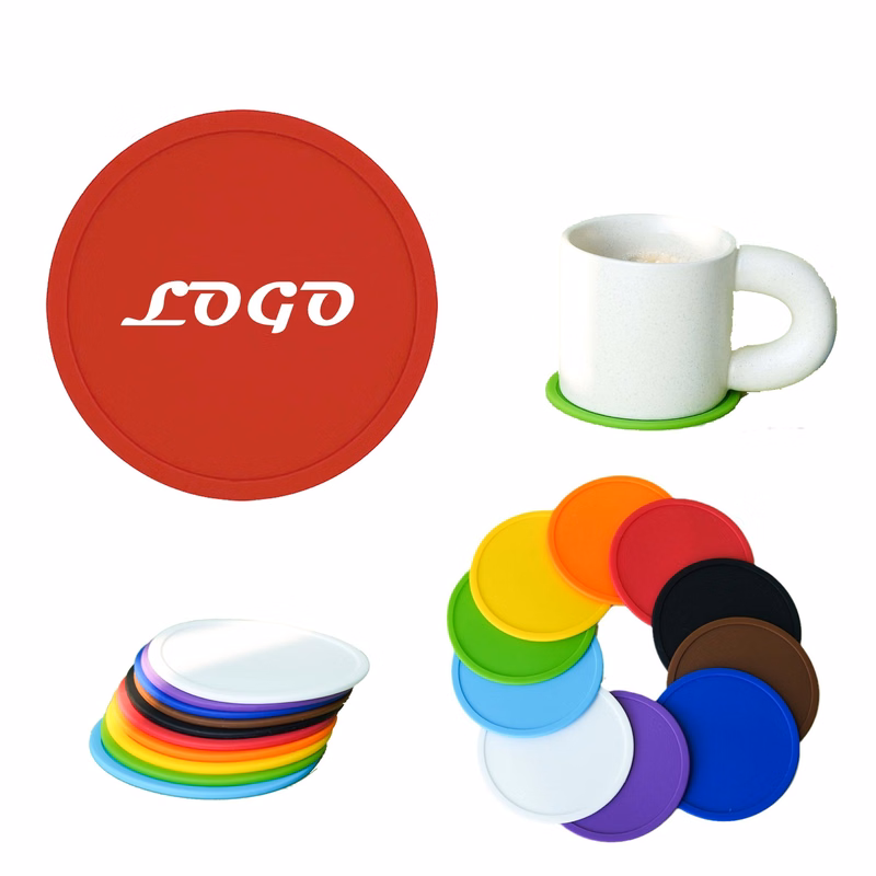 Colorful Silicone Round Jar Opener Coaster
