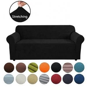 100% Polyester Non Slip Soft Couch Double-Seat Elastic Sofa 1