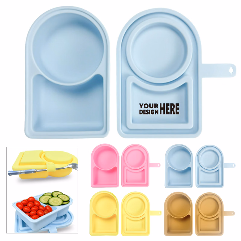Silicone Snack Containers with Reusable Lids