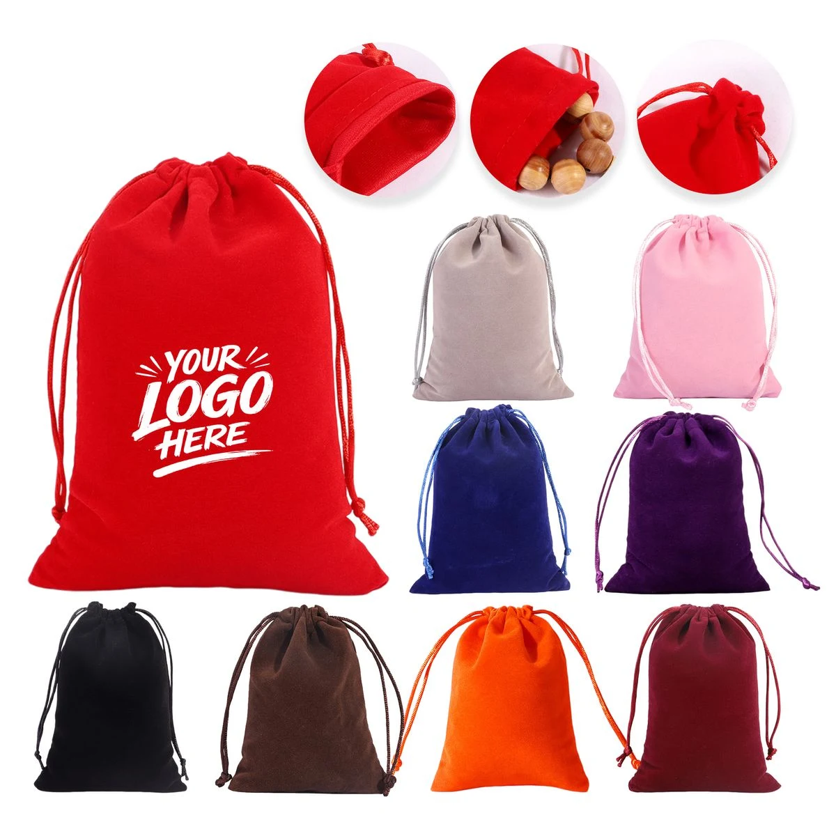 Elegant Soft Shine Drawstring Pouch Gift Storage Bag 1