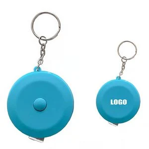 Practical Round Shaped Tape Ruler Keychain 1