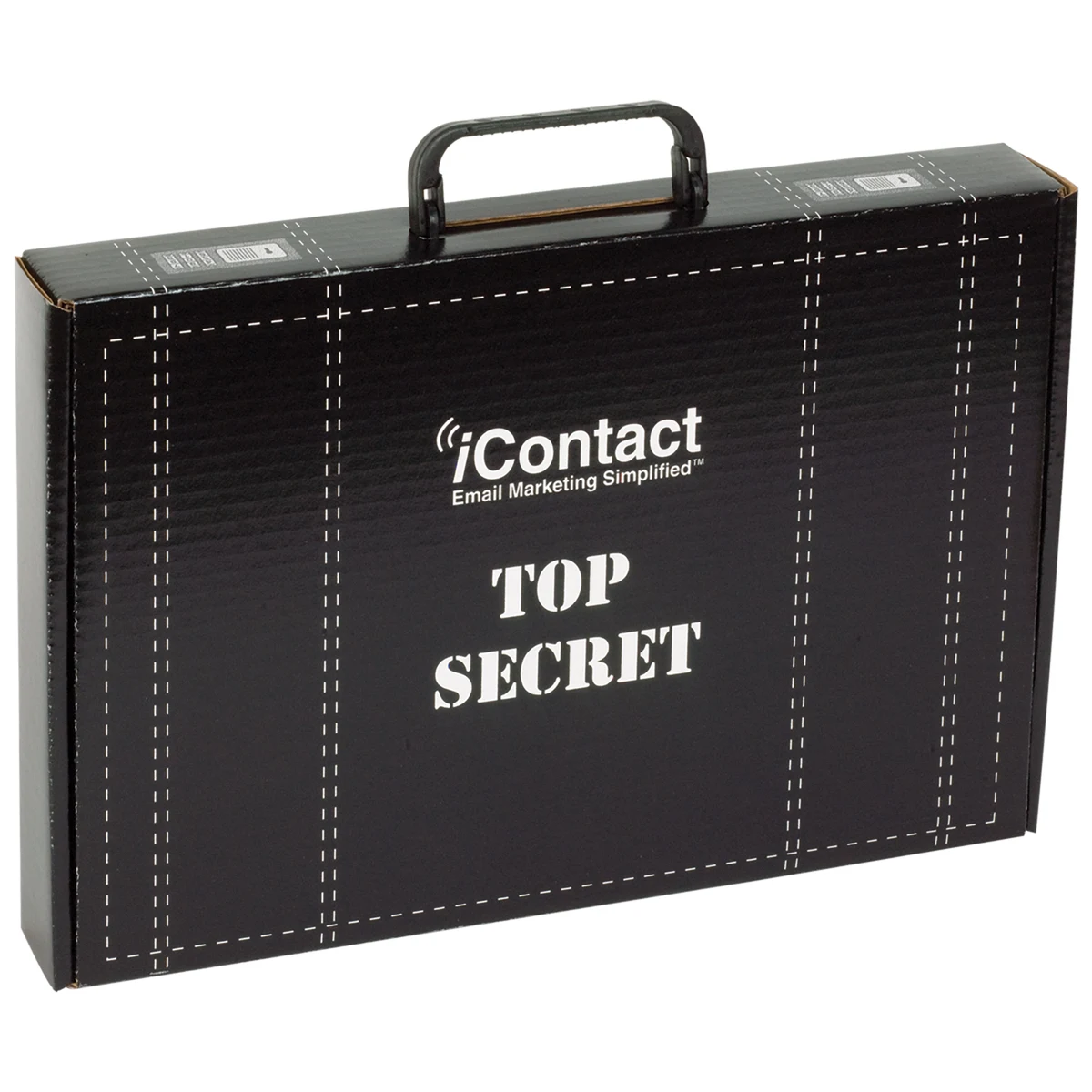 15" x 10 1/4" x 2" - B-Flute Box with Hinged Handle 1