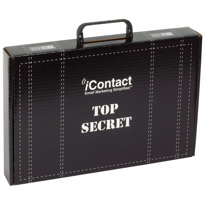 15" x 10 1/4" x 2" - B-Flute Box with Hinged Handle