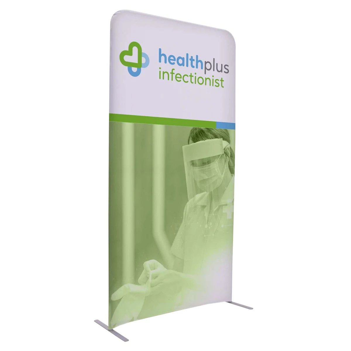 4'W x 90"H EuroFit™ Straight Wall Kit (Recycled Polyester Knit) 1