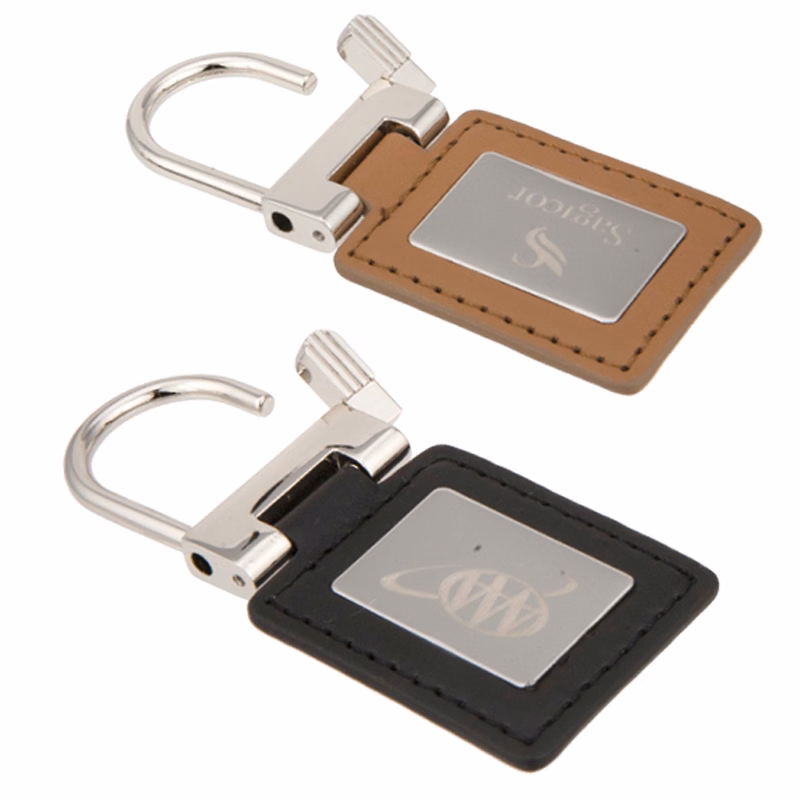 Concord Leather Key Chain - Black