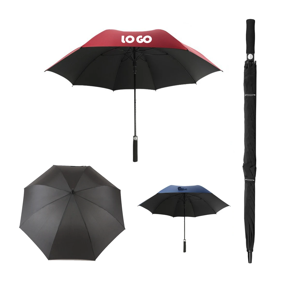 Automatic Long-handled Double-layer Parasol 1