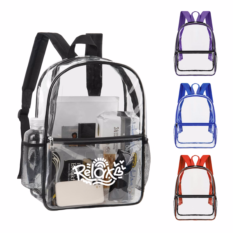 Heavy Duty Multi-Function PVC Transparent Backpack