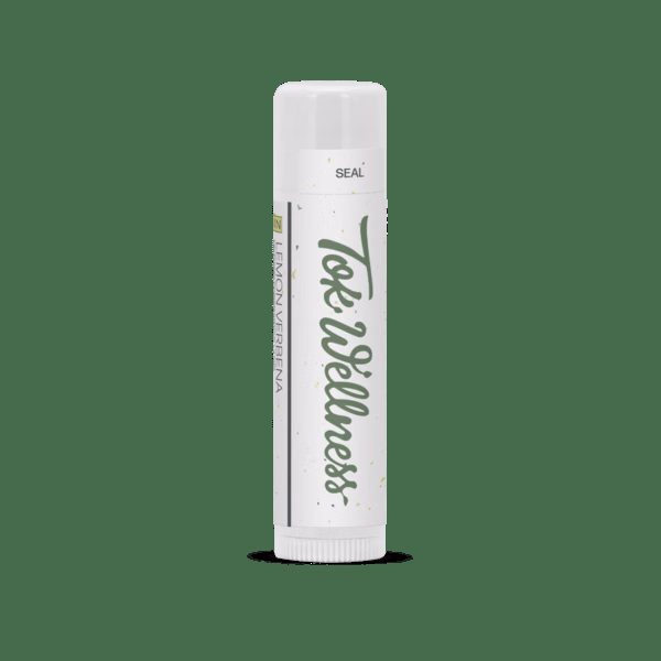 Lemon Verbena Natural Lip Balm in White Tube