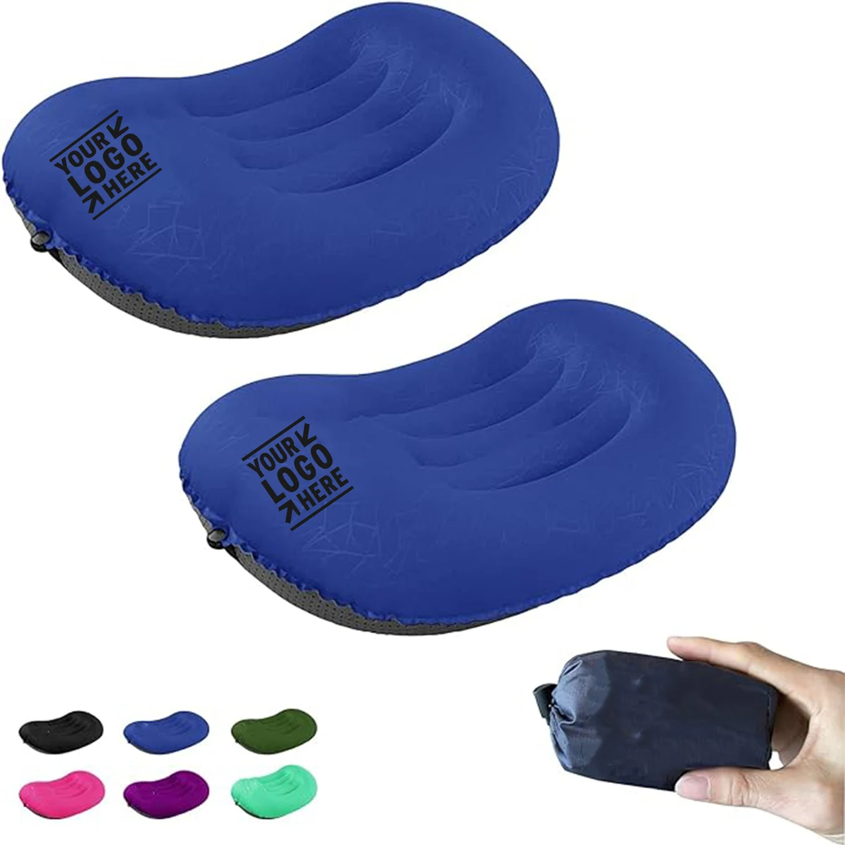 Neck Lumbar Support Inflatable Camping Backpacking Travel Air Ultralight Ergonomic Pillow 1