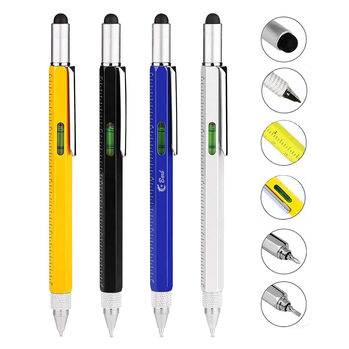 6 in 1 Metal Multi-functional Tool Ballpoint Pen 1