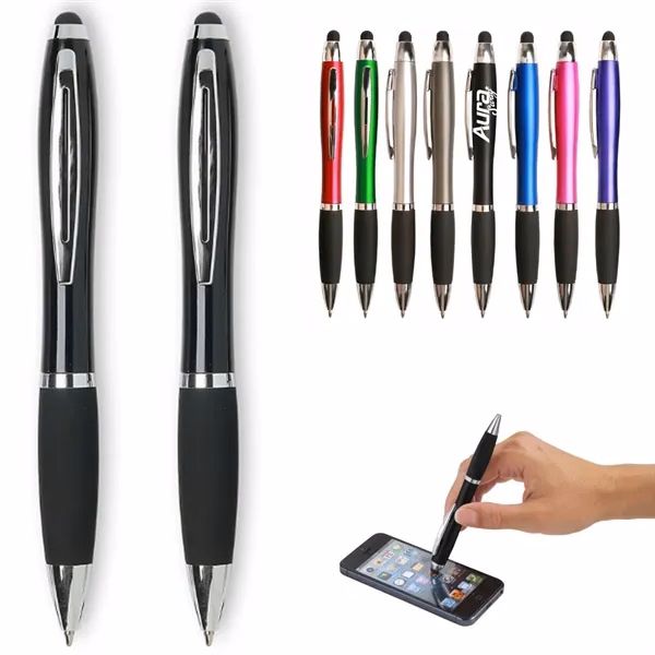 Custom LED Stylus Ballpoint Pen Illuminated Logo Touch Screen — Professional Business