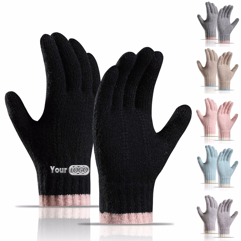 Couple's Knitted Alpaca Wool Gloves