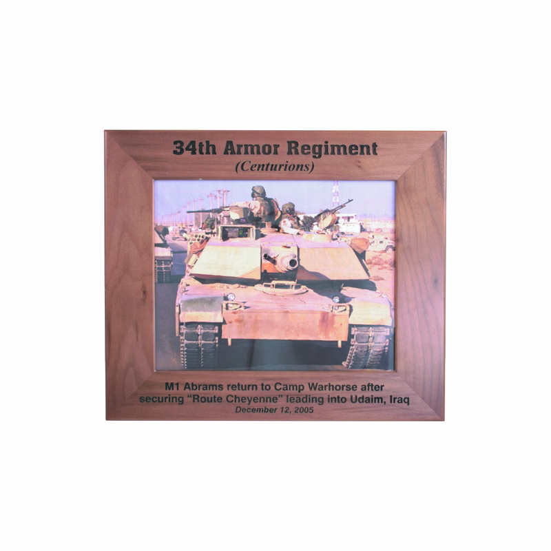 4" x 6" Genuine Walnut Picture Frame