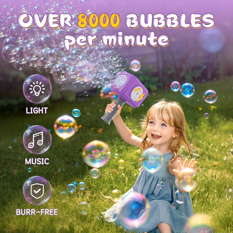 Hammer Bubble Gun Kids Toys