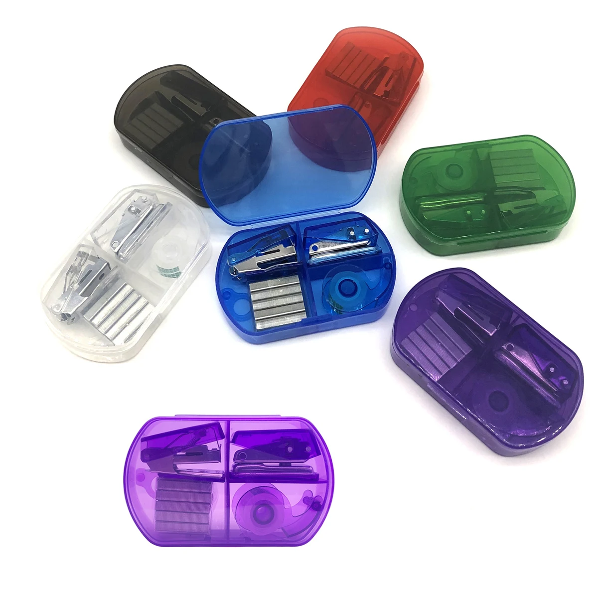 Desk Accessory Set Hole Punch Stapler And Tape Dispenser 1