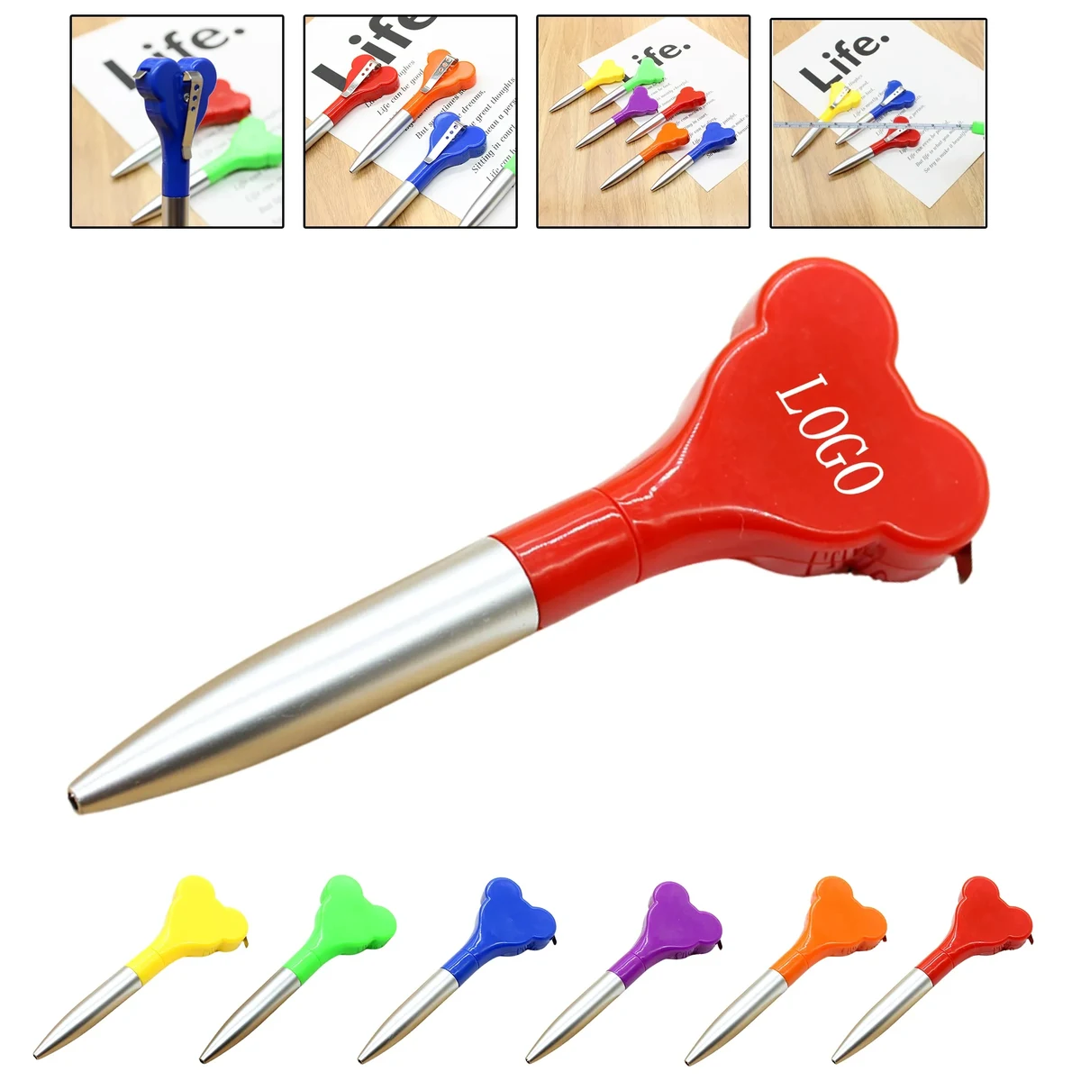 Tape Measure Pen with Ear Shape 1