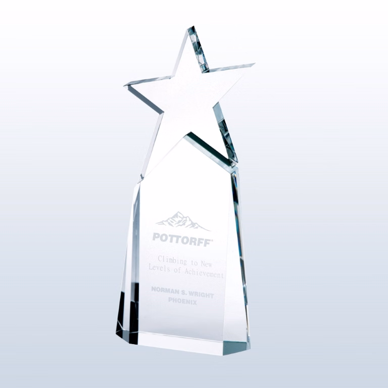 Triumphant Star Optic Crystal Award