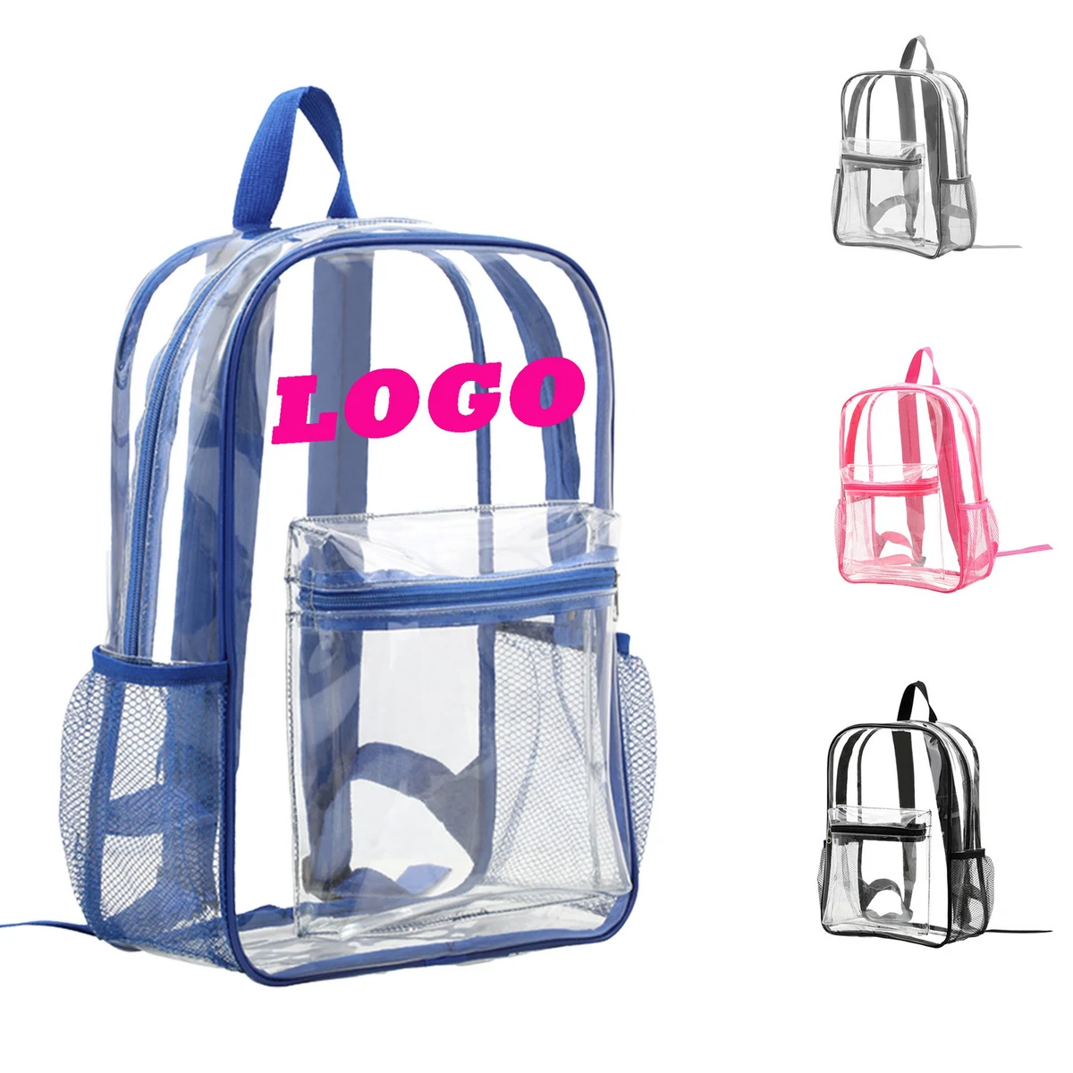 Clear Transparent Pvc School Backpack 1