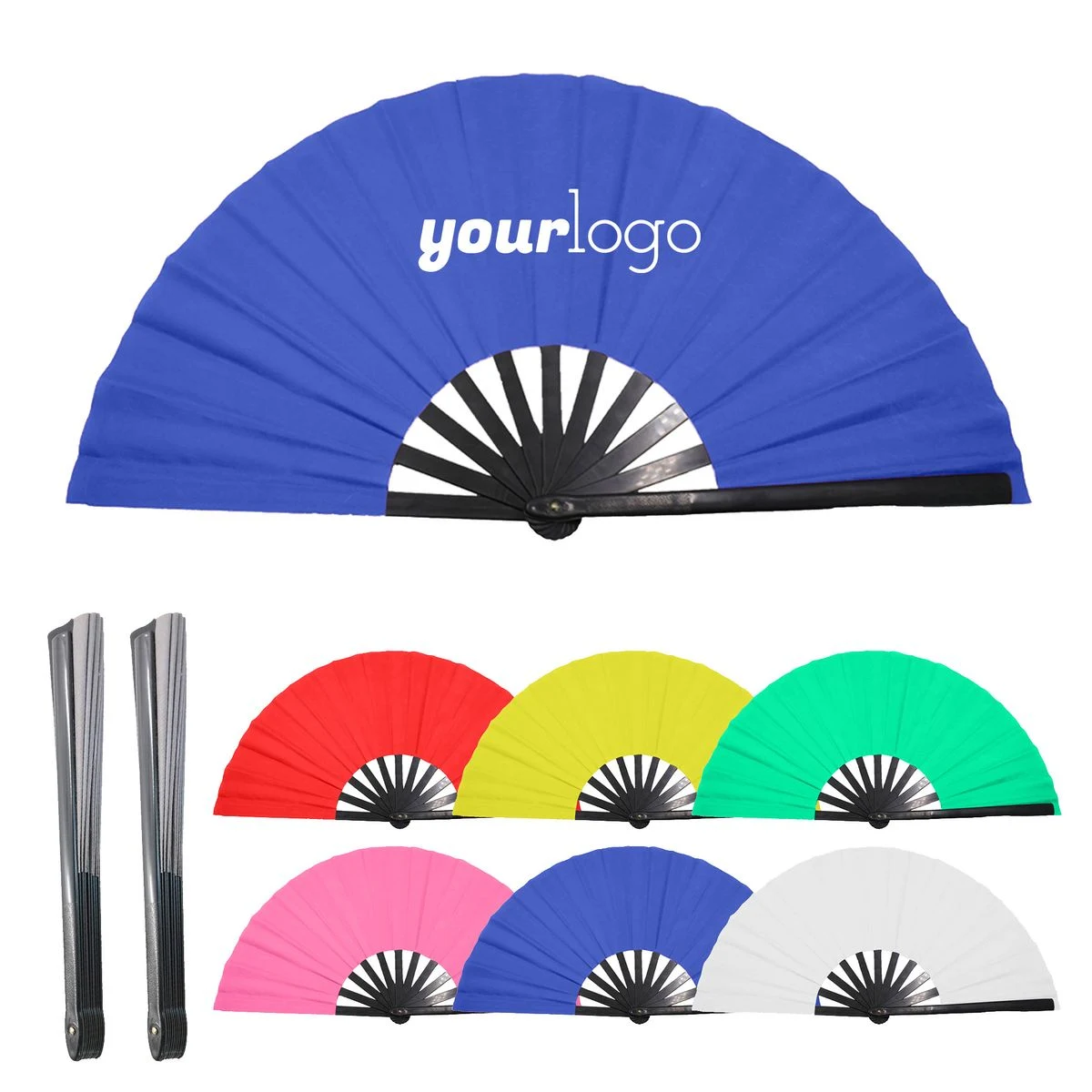 13" Portable Folding Kung Fu Fan for Festivals & Dance 1