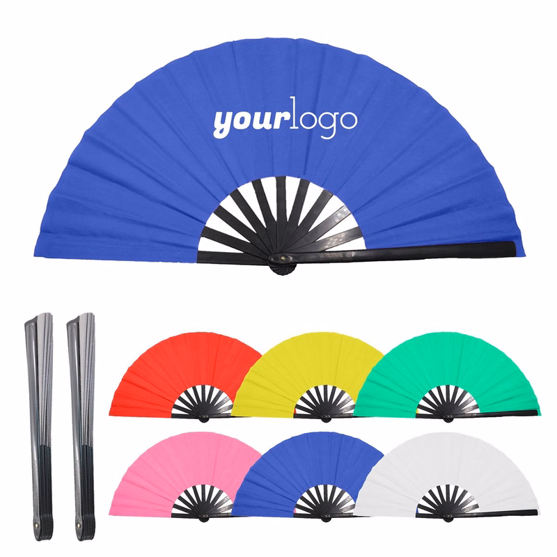 13" Portable Folding Kung Fu Fan for Festivals & Dance
