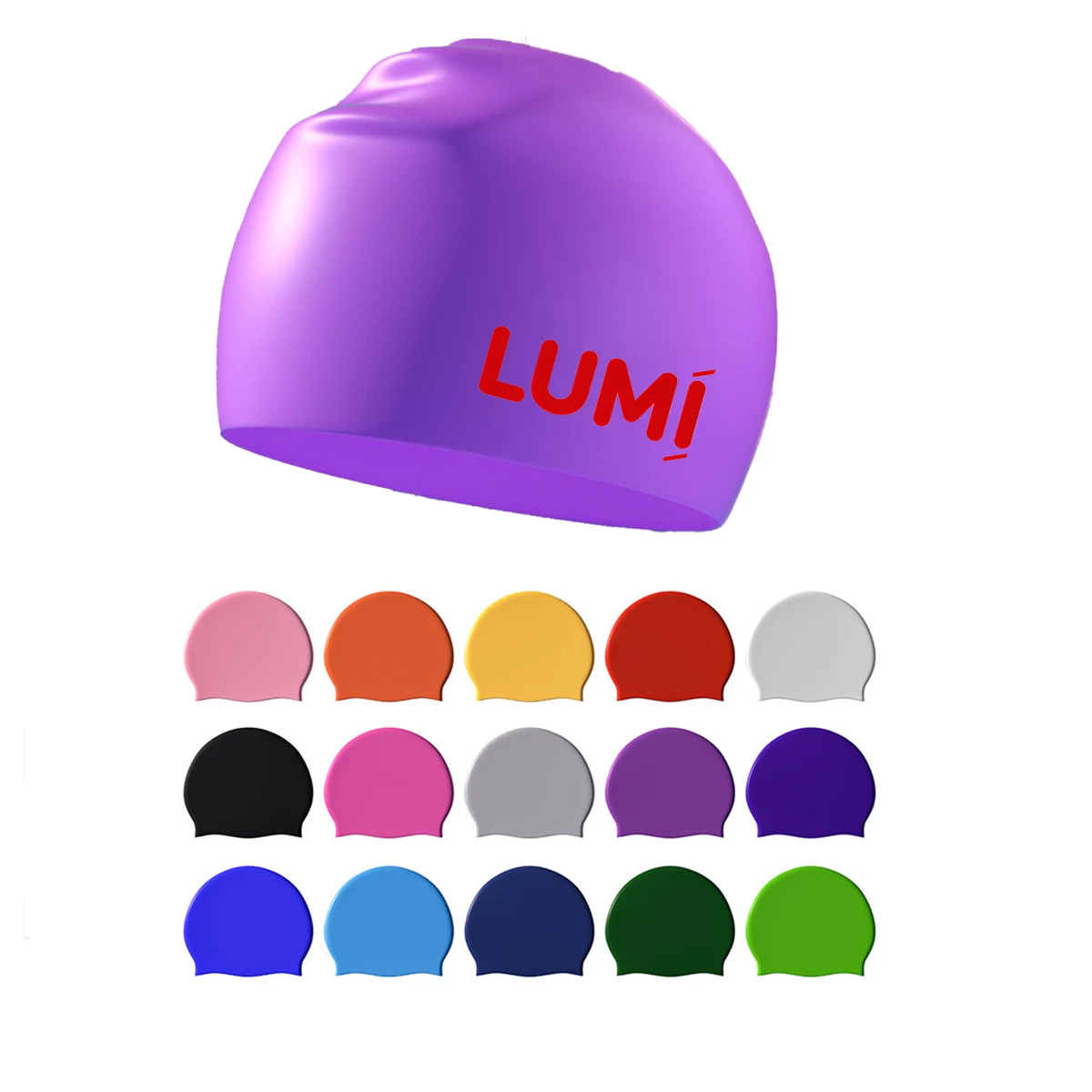 Ear Protective Silicone Swim Cap 1