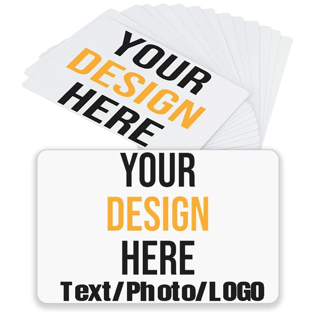 PVC Glossy Matte Waterproof Business Card 1
