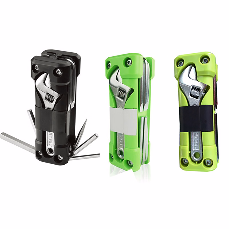 Compact Multi Tool Set with Adjustable Wrench for Repair
