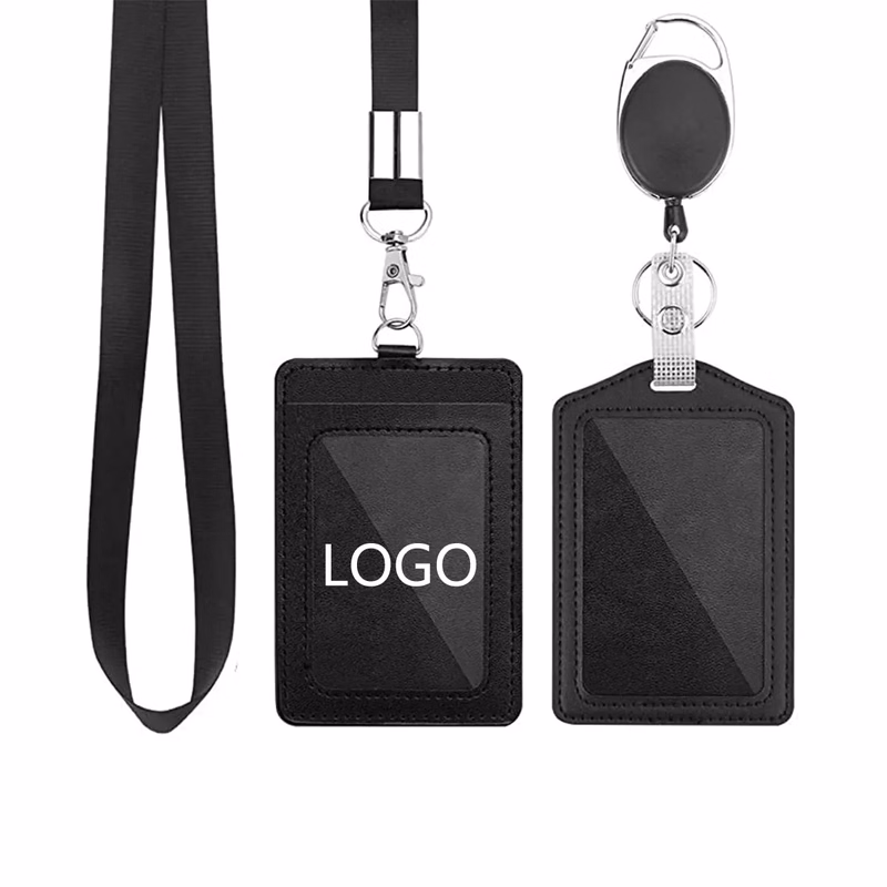 Id Badge Holder With Telescopic Lanyard