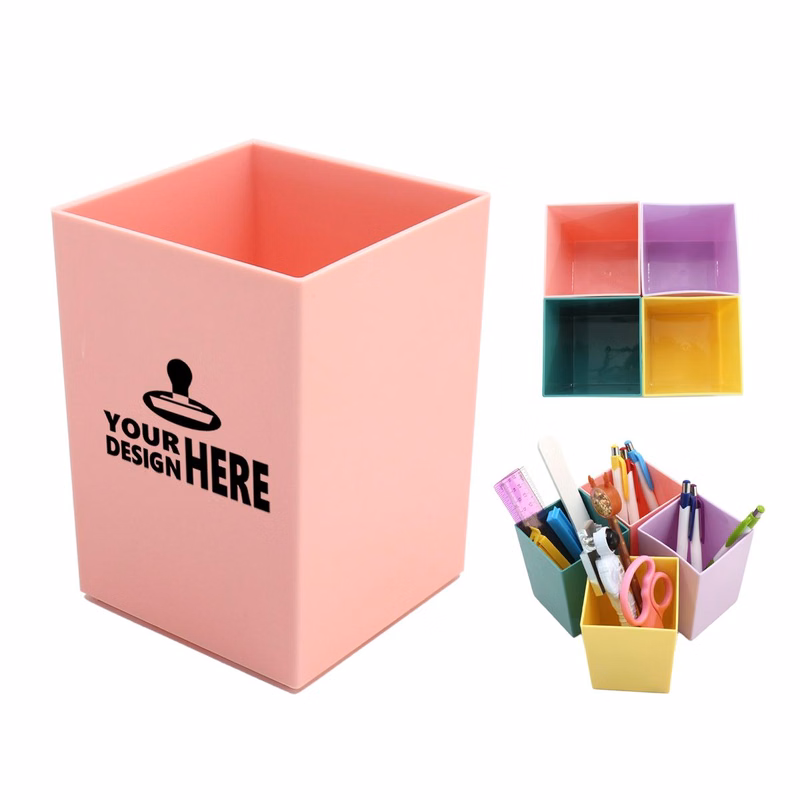 Colorful Plastic Desk Accessory Pen Organizer Holder