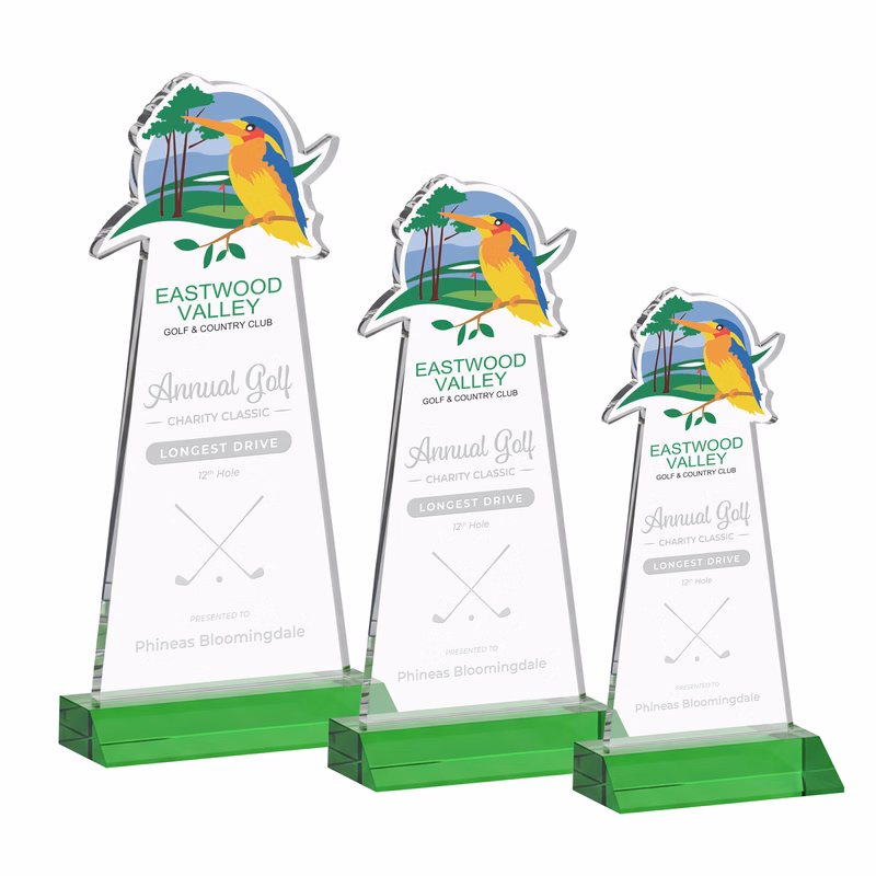 EdgeCraft Tapered Award on Mitered - Green (via Ocean)