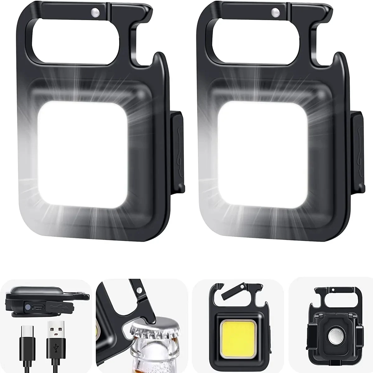 Cob Small Flashlight with Opener 1