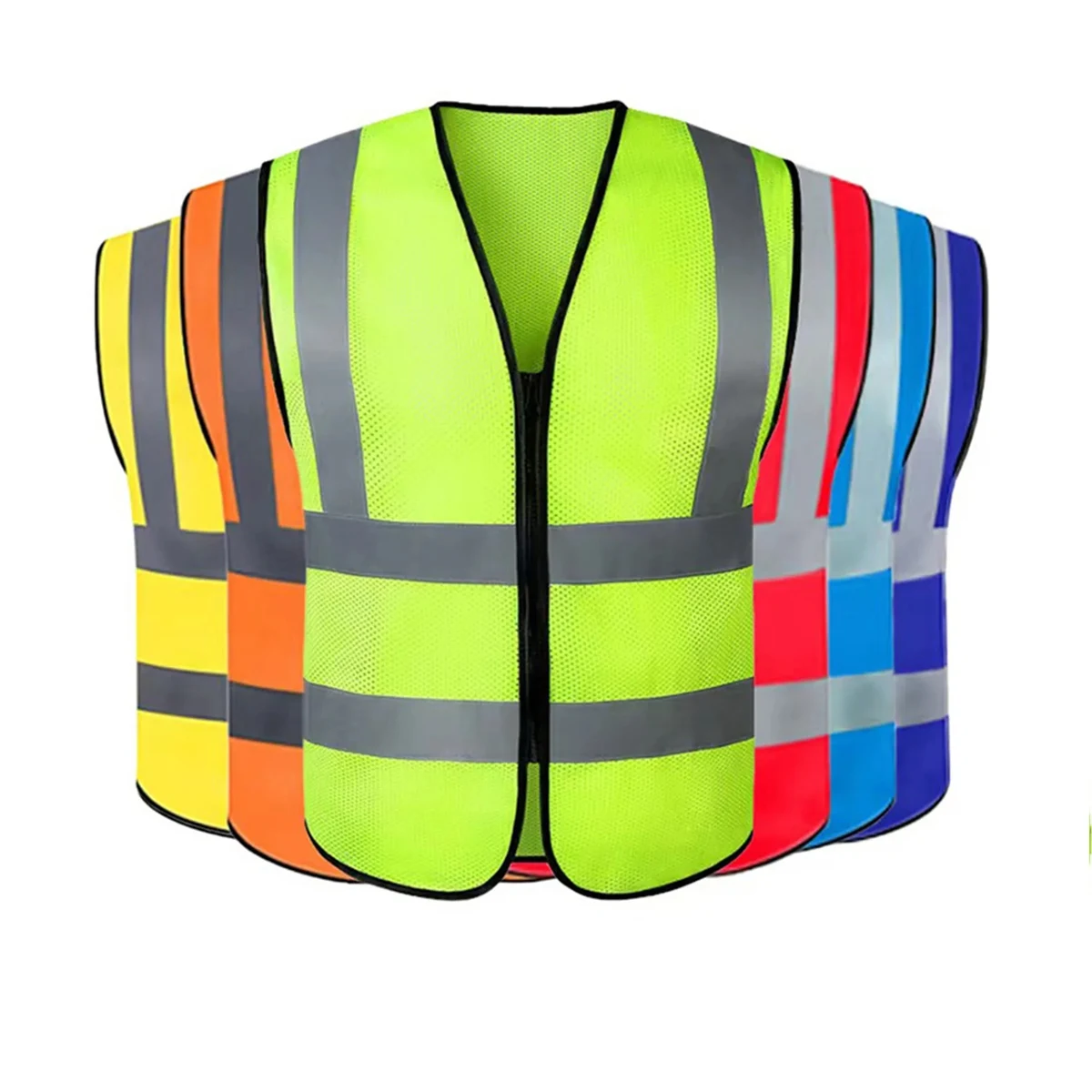 Breathable Reflective Safety Vest With Zipper 1