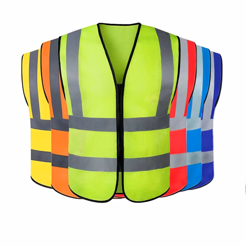 Breathable Reflective Safety Vest With Zipper
