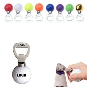 Charming Golf Ball Shaped Beer Bottle Opener Stainless Steel 1