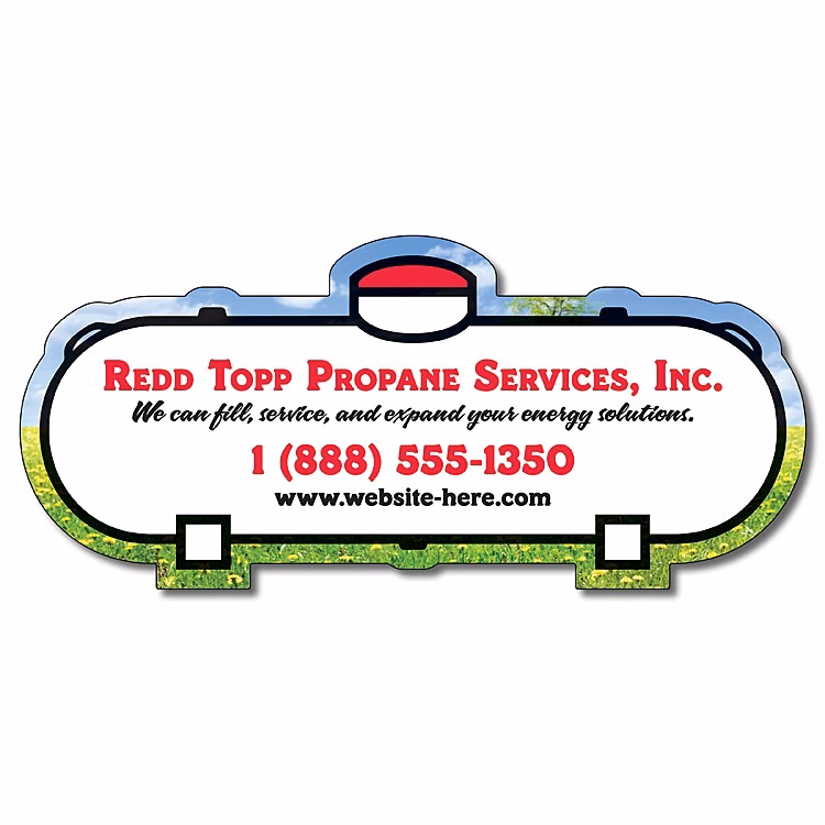 Magnet - Propane Tank Shape (5x2.25) - Outdoor Safe