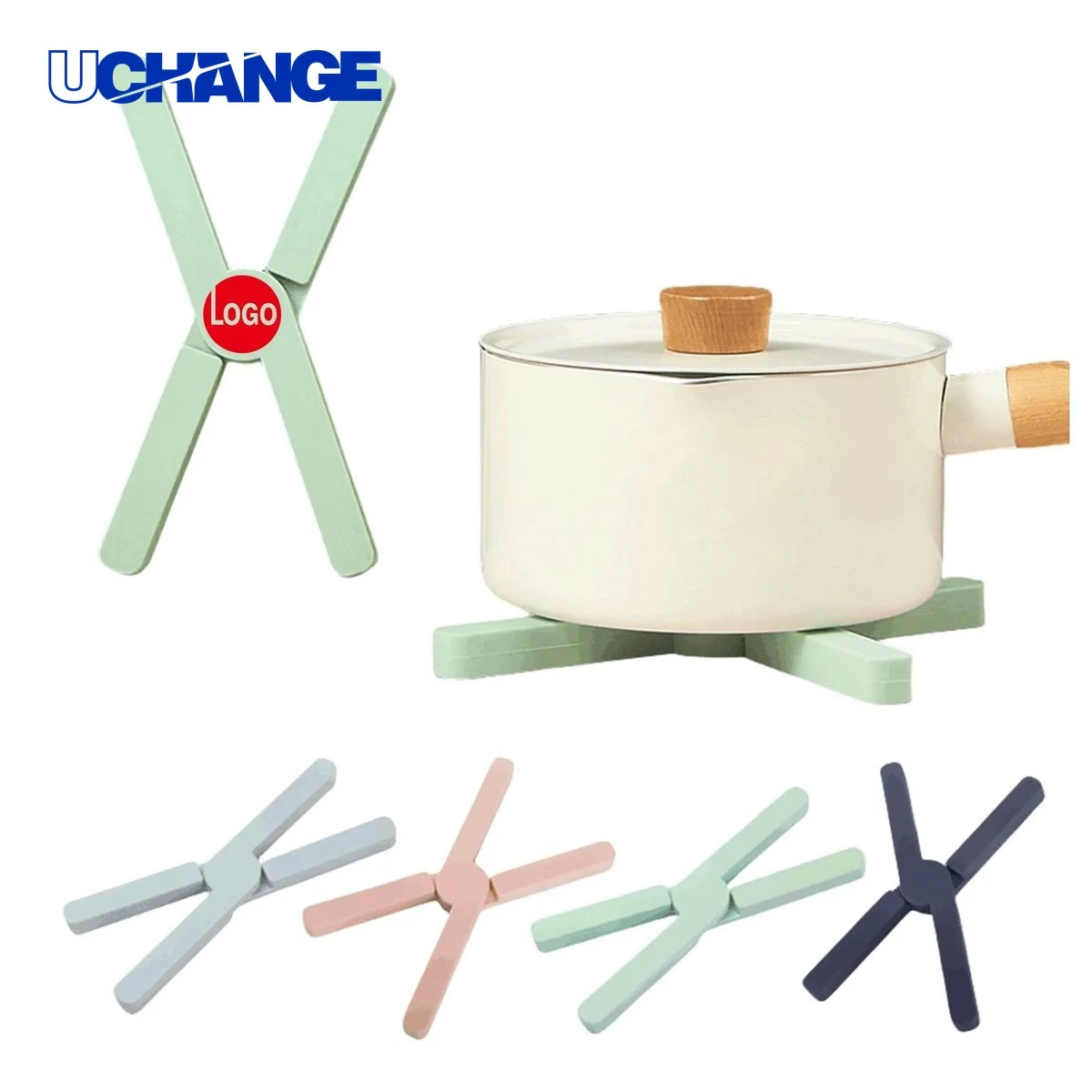 Thickened Silicone Foldable Pot Holder for Kitchen Safety 1