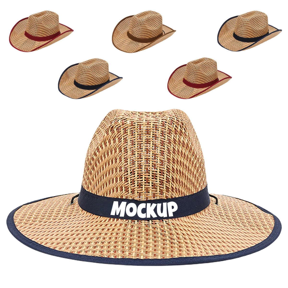 Shapeable Straw Cowboy Sun Hat 1